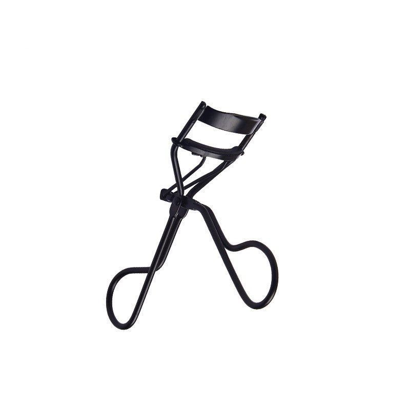Black eyelash curler on a white background