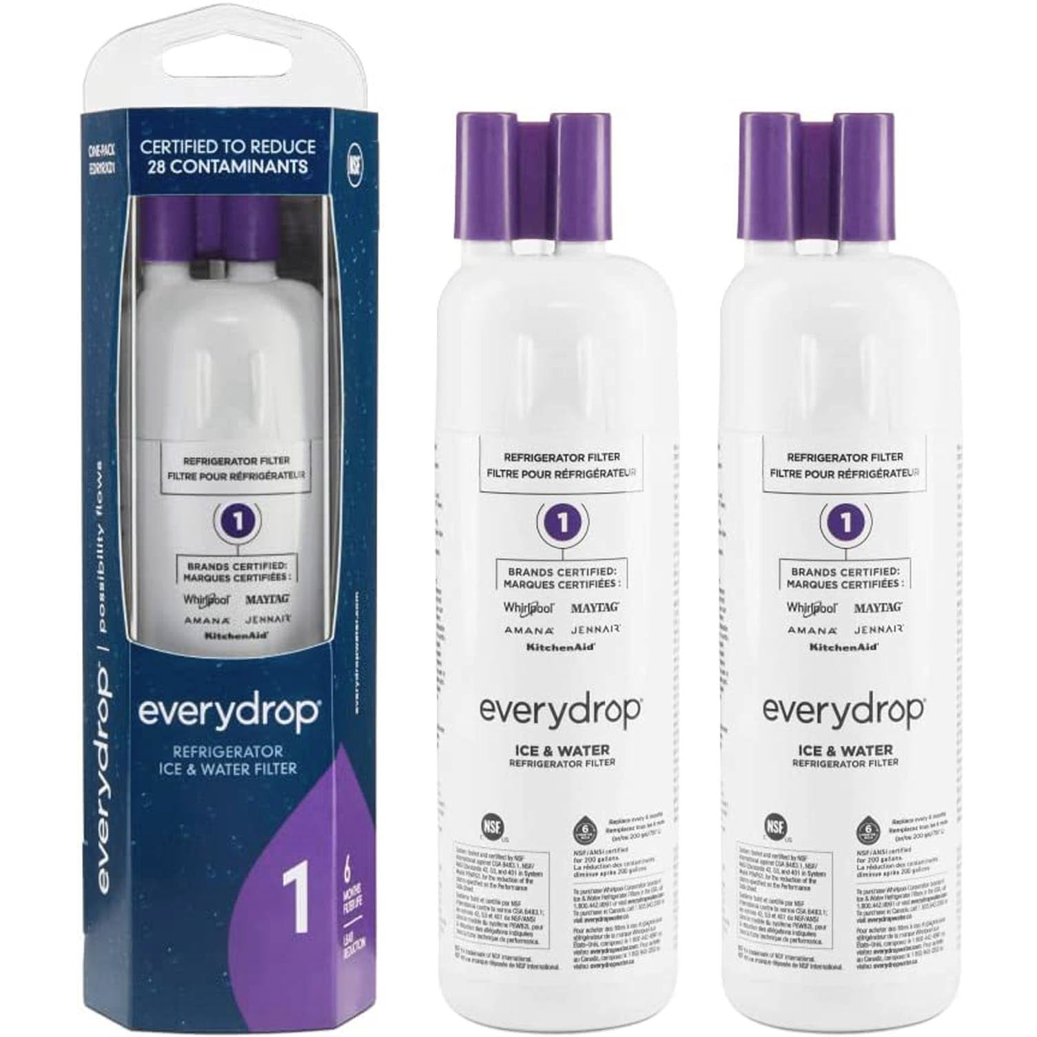 EDR1RXD1 water filter 1 - W10295370A refrigerator water filter - FILTER 1