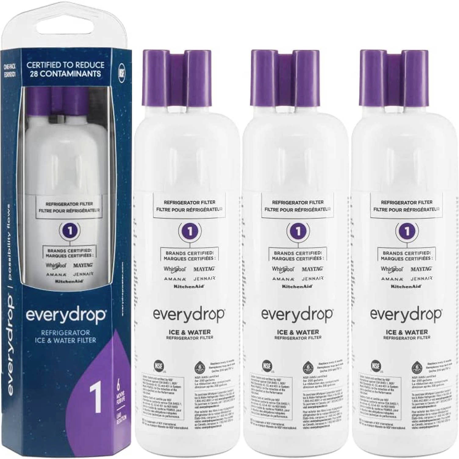 EDR1RXD1 water filter 1 - W10295370A refrigerator water filter - FILTER 1