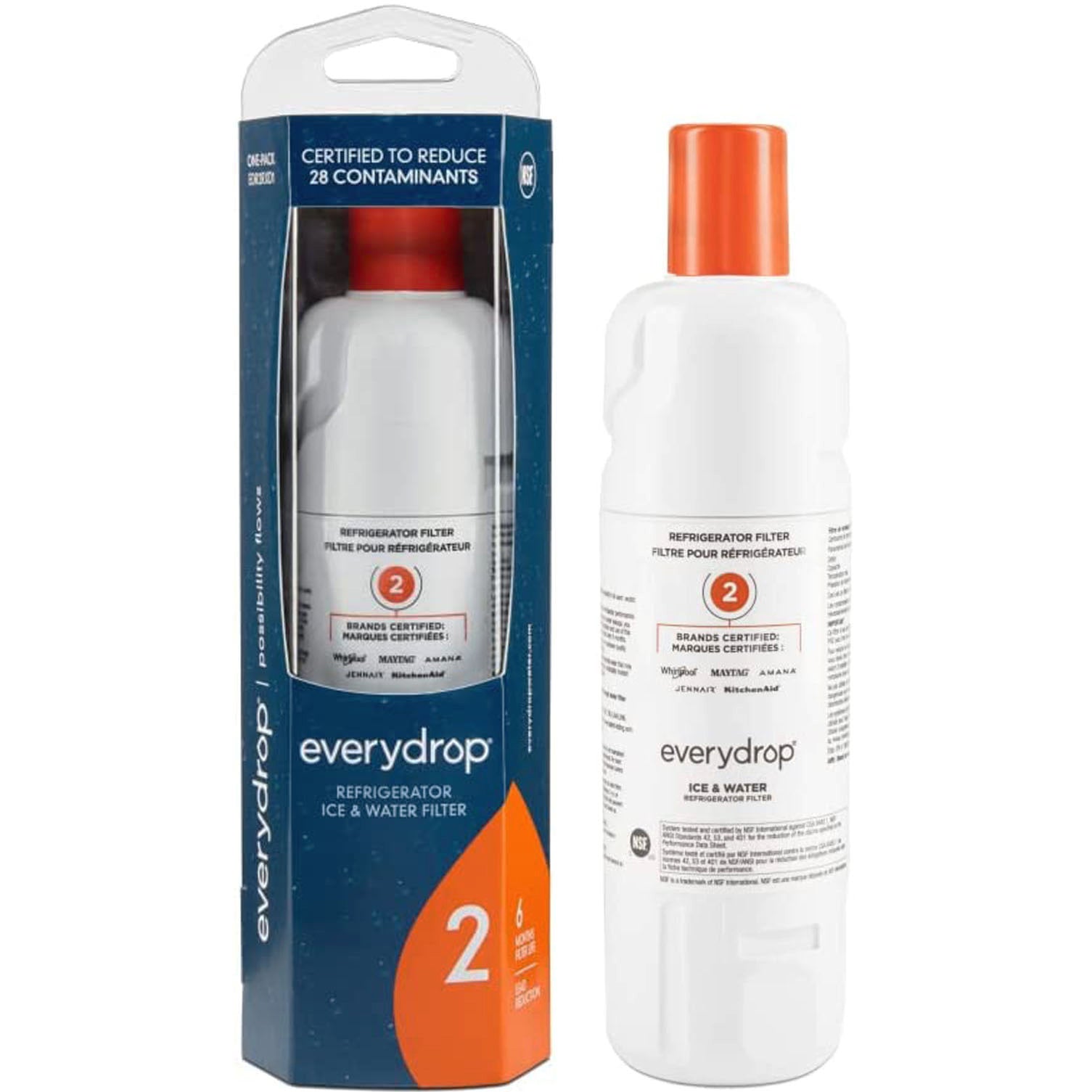 EDR2RXD1 water filter 2 - W10413645A refrigerator water filter - FILTER 2