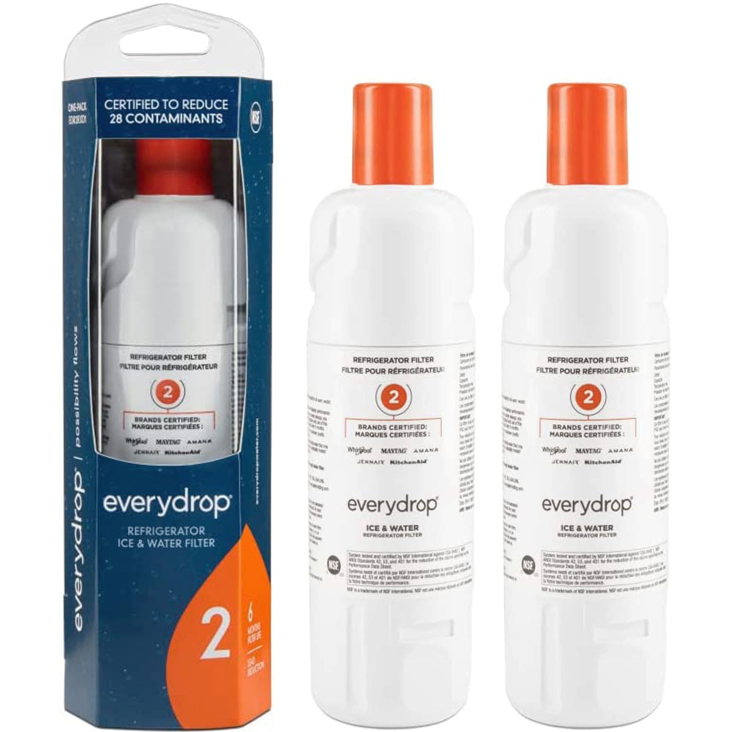 EDR2RXD1 water filter 2 - W10413645A refrigerator water filter - FILTER 2