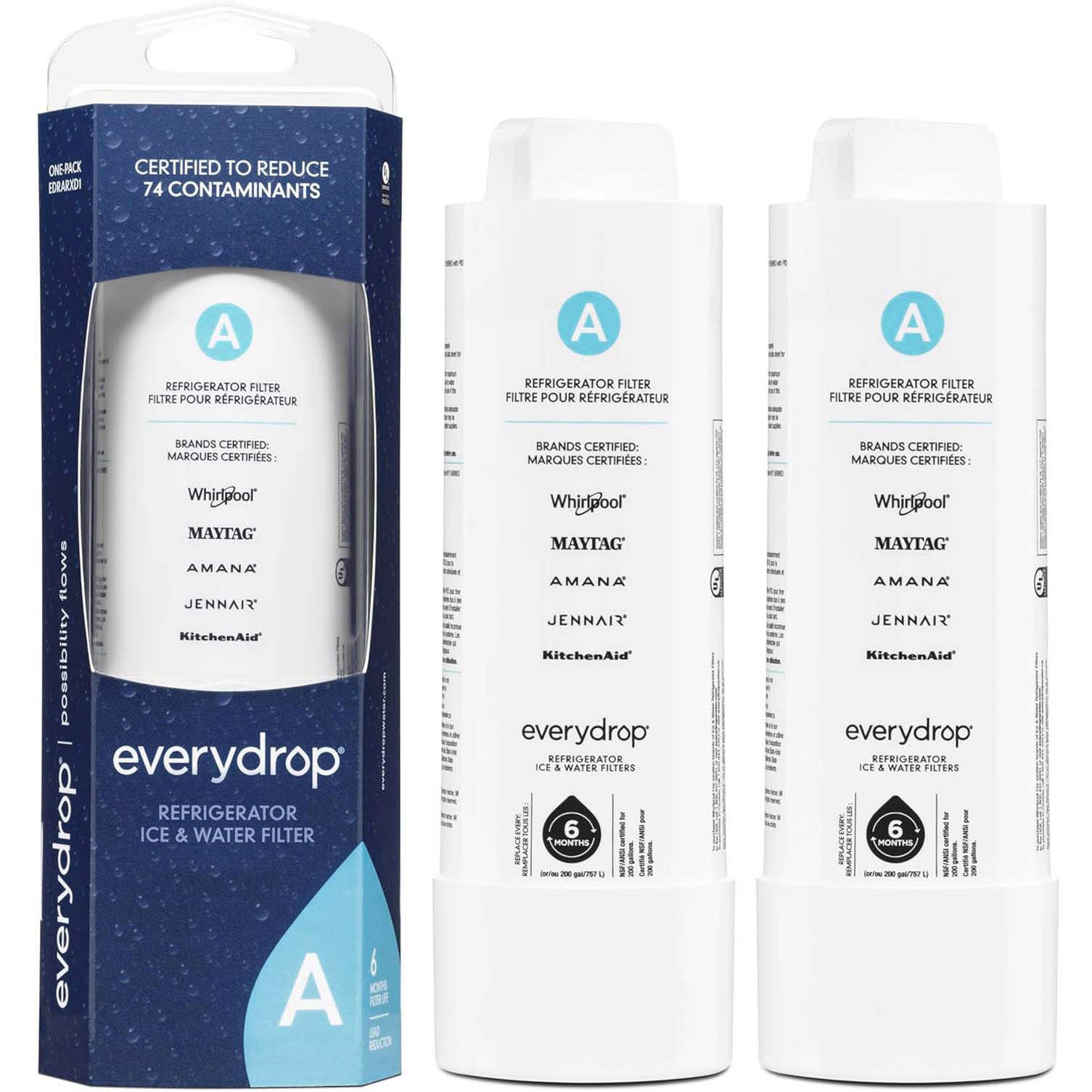 EDRARXD1 water filter A - EDRARXD1B refrigerator water filter - FILTER A