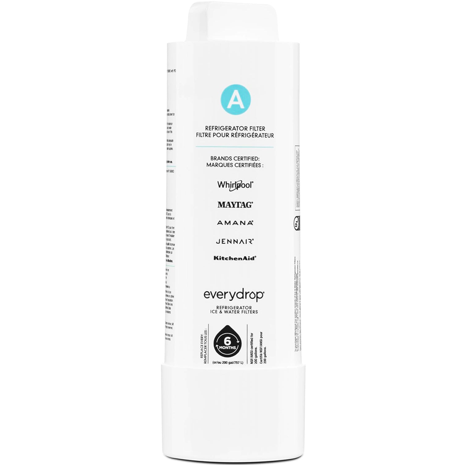 EDRARXD1 water filter A - EDRARXD1B refrigerator water filter - FILTER A